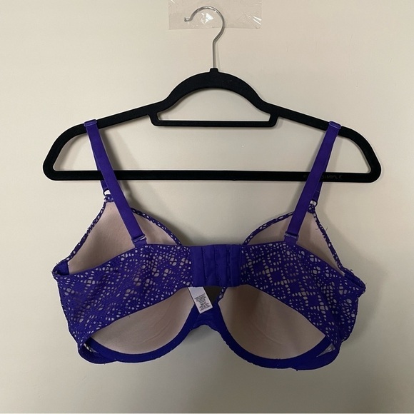 Victoria's Secret Purple and Nude Lace Lined Perfect Coverage Bra - Picture 10 of 10